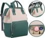 Peterson Sac à dos Mommy Bag Mama Organizer pour poussette - Vert/Beige