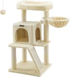 Merkloos / Sans marque FEANDREA Krabpaal met groot platform - Beige - PCT51M