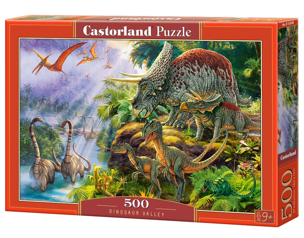 Castorland Dinosaur Valley - 500 stukjes Puzzel - 9+ jaar