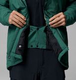 COLUMBIA Schneider Outdoor Winter District III Waterproof Ski Jacket L Rain Forest