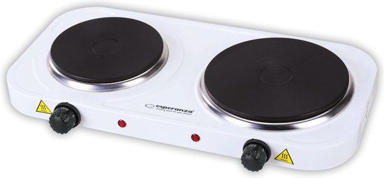 Esperanza Yellowstone - Elektrische kookplaat - 2 kookzones - Wit