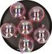 Gerimport Gerim kerstballen - 6x st - transparant parelmoer - 8 cm - kunststof