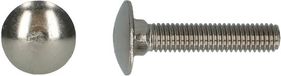 pgb-Europe Houtbout A2 DIN 603 M8x25 RVS 100 stuks