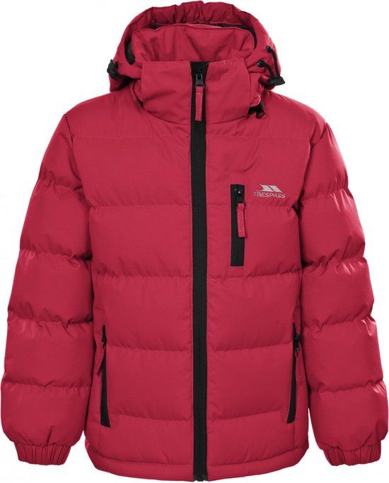Trespass Tuff Padded Winterjas - Jongens - Rood - Maat 140