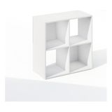 Furinno Pelli Kubieke opbergkast, boekenkast, boekenplank, 4-kubus, wit
