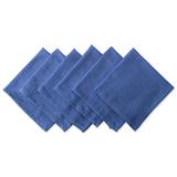 DII Variegated tafelcollectie, servettenset, 50 x 50 cm, nautisch blauw, 6-delig
