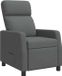 vidaXL - Relaxfauteuil - Donkergrijs - Stof