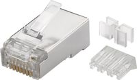 Goobay 72502 - RJ-45 Connectors - 10 Pieces - Transparent/Silver