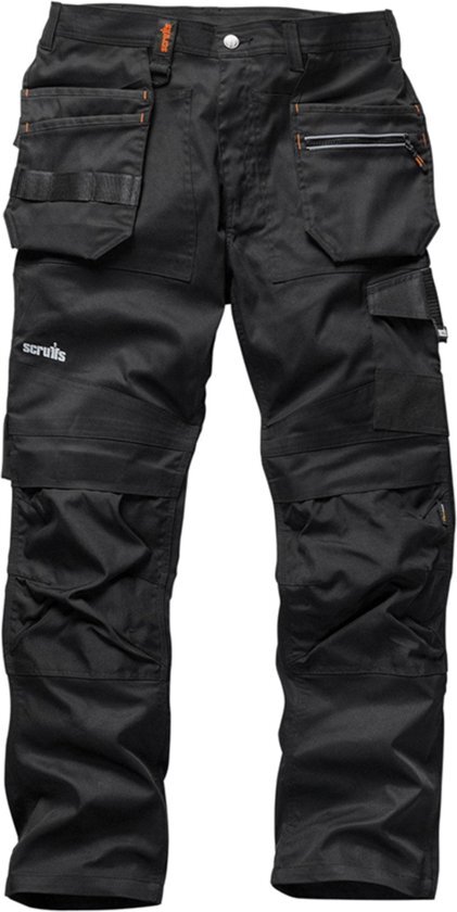 Scruffs Trade Flex werkbroek met kniezakken 54L zwart