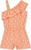 WE Fashion Meisjes one-shoulder playsuit met print en structuur