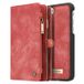 Caseme Étui Portefeuille 2-en-1 pour iPhone 7 Plus / iPhone 8 Plus - Rouge