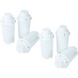 vhbw 6 x waterfilters compatibel met MAGIMIX 11215, 11211, 11212, 11213 | Voor 11214 volautomatische koffiezetapparaat, espressomachine, wit