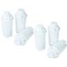 vhbw 6 x waterfilters compatibel met MAGIMIX 11215, 11211, 11212, 11213 | Voor 11214 volautomatische koffiezetapparaat, espressomachine, wit