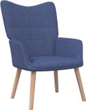 VidaXL Accent Chair Fabric Blue