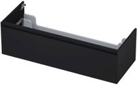 INK - Onderkast 1 Lade Greeploos Gelakt 45gr - 1200x450x350 Mm - Mat Zwart