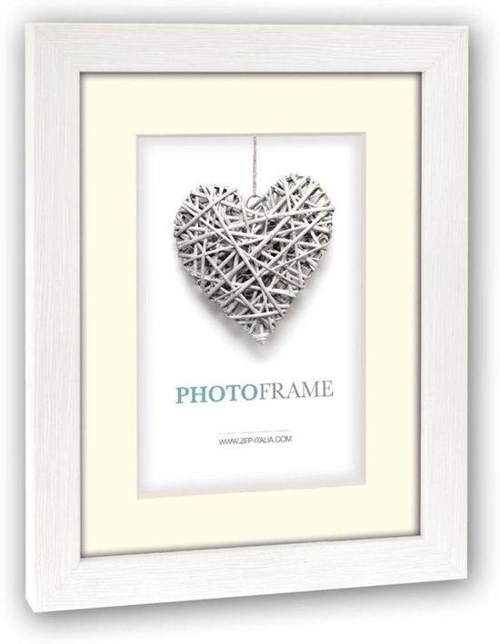 Zep Regent 4 passepartout 30x40 hout fotolijst wit V32344