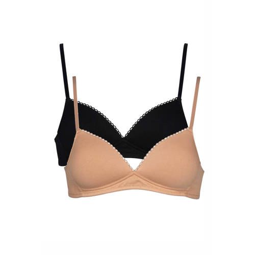 After Eden BH set van 2 - Beige/Zwart