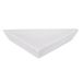 MSV zeepbakje Suez polyhars in wit, 30 x 20 x 15 cm