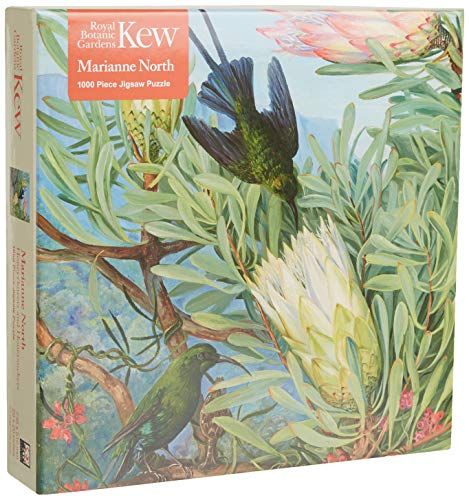 Flame Tree Publishing Adult Jigsaw Puzzle Kew Gardens' Marianne North: Honeyflowers and Honeysuckers - 1000-piece
