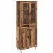 vidaXL Highboard Oud Hout 69,5 x 34 x 90 cm Bewerkt Hout
