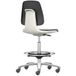 Bimos Chaise d'atelier Labsit, roues autobloquantes, repose-pieds