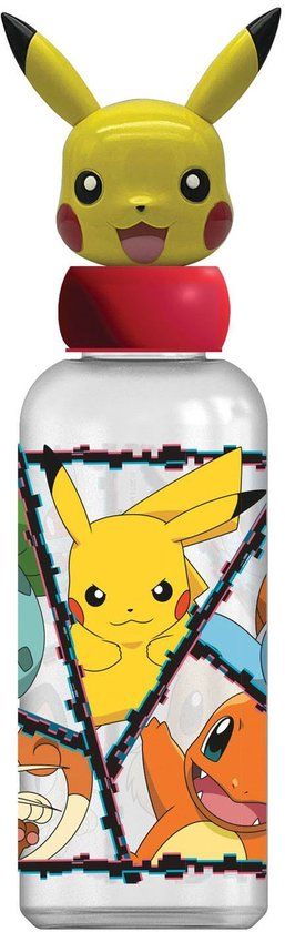 STOR Pokémon 3D Drinkbeker - 560 ml - Kunststof - Multi kleuren