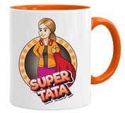 Acen Merchandise Tata Mok, Super Tata, originele mok, cadeau voor verjaardag, Pasen, keramiek, 350 ml, origineel cadeau-idee