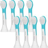 Philips Sonicare Kids HX6034 opzetborstels, 3 stuks, 8-delige verpakking, compatibel