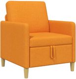 vidaXL Zitbank met opbergruimte Donkergeel Polyester 72 x 78 x 87 cm