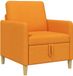 vidaXL Zitbank met opbergruimte Donkergeel Polyester 72 x 78 x 87 cm