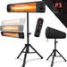 Kesser Infraroodstraler - Terrasverwarmer - 2500W - Noir
