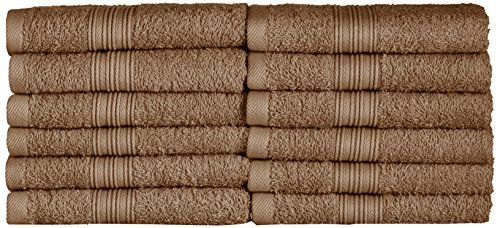 NatureMark Set Van 12 Badstof Gastendoekjes - 30 X 50 cm - Zand