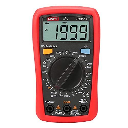 UNIT UT131A Multimeter, handpalmgrootte, 200 m-250 VAC, 200 µA-10 A