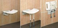 Hana© Adhome Douchezit met handvatten Voor muurbevestiging - Zonder steunpoot