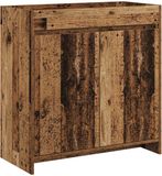 vidaXL Badkamer Onder Wasbak Kast Oud hout 78,5 x 37,5 x 81 cm