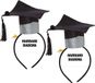 Fiestas Guirca Geslaagd/diploma gehaald verkleed diadeem/haarband - 2x - afstudeer thema feest accessoires
