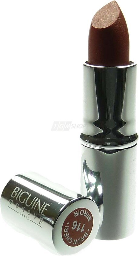 Biguine MAKE UP PARIS ROUGE A LEVRES MIROIR - Lipstick Lippenstift 3.5g - Brun Cheri