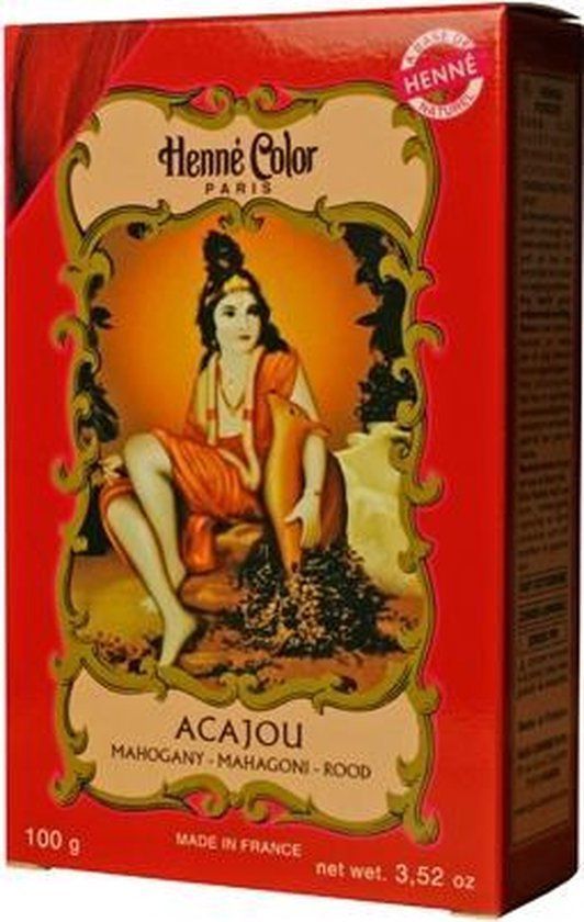 Henne Colour Henne Color Haarverf Poeder Acajou - 100g