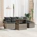 Prolenta Maison Exclusive - Ensemble de canapé de jardin avec coussin 6 pcs Gris polyrotin