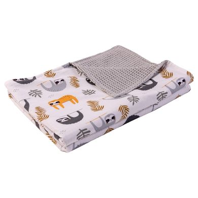 Ullenboom Baby Blanket Waffle Piqué Grey Sloth 70x100 cm
