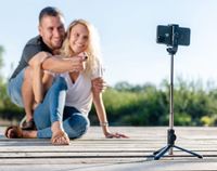 Fixed Snap Lite, Tripod Selfie Stick met afstandsbediening, Selfiestick en Statief voor Smartphone, Uitschuifbare Selfiestick met pootjes