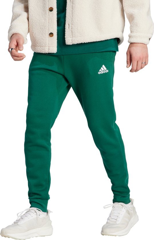 adidas Sportswear Essentials Fleece Regular Tapered Broek - Heren - Groen- 2XL