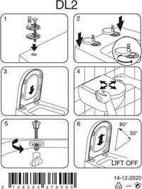 Pressalit Chilli toiletzitting - softclose & quickrelease - DL2 - wit