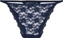 Hunkemöller String Mini Blauw Kant Gebloemd Vrouwen XS