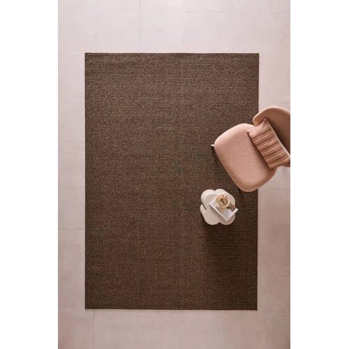NOUS Living vloerkleed Tura donkerbruin (290x200 cm)