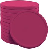 CombiCraft blanco recycle munt gemaakt van biologisch afbreekbaar aardappelzetmeel - fuchsia - Ø 29mm - verpakking 3000 stuks