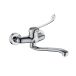 DP bath BCLMH robinet de cuisine hygiénique Lirio avec long levier, argent