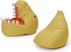 Lumaland Pouf enfant "Dino" (2 p.) - Moutarde