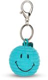Bon Ton Toys Smiley® - Porte-clés velours côtelé bleu sarcelle - 4,5 cm