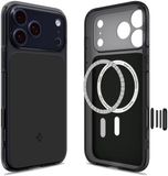 Spigen Ultra Hybrid T MagFit Hoesje Geschikt voor Apple iPhone 17 Pro - Back Cover Compatibel met MagSafe - Matte Zwart